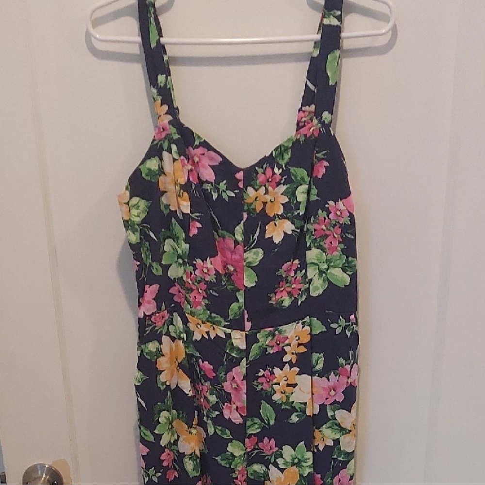 Floral Jumpsuit with Straps